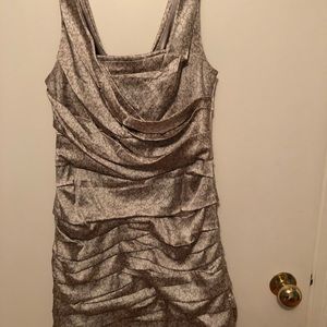 Metallic Express cocktail dress